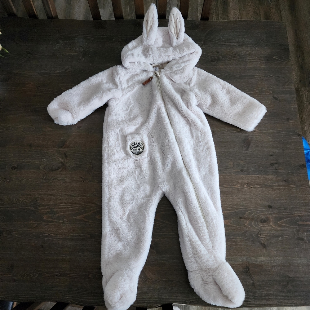 Souris Mini 12-18m Fluffy Warm Bunny Rabbit One Piece Baby